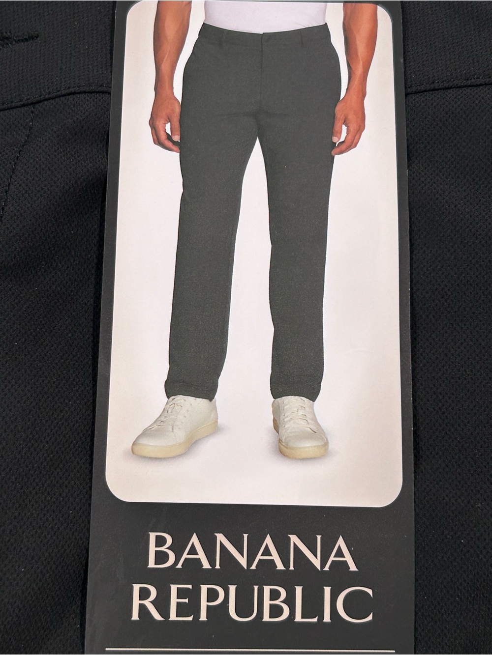 Banana Republic Men’s Slim Fit Flat Front Stretch Pants Black 32x29 NWT